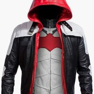Arkham Knight Red Hooded Bat Style Vest and Jacket